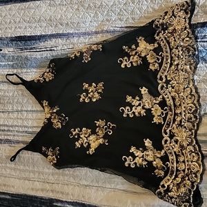 Gorgeous gold sequins tank